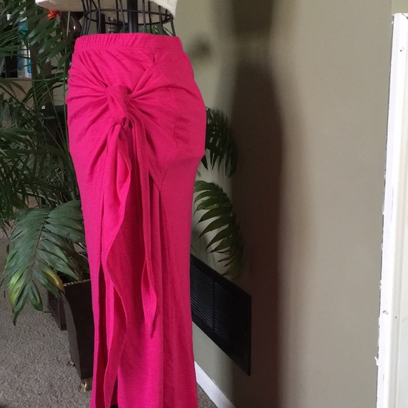 ✨NEW LIST✨Side Tie Front Slit Half Lined Wrap Maxi - Picture 3 of 6